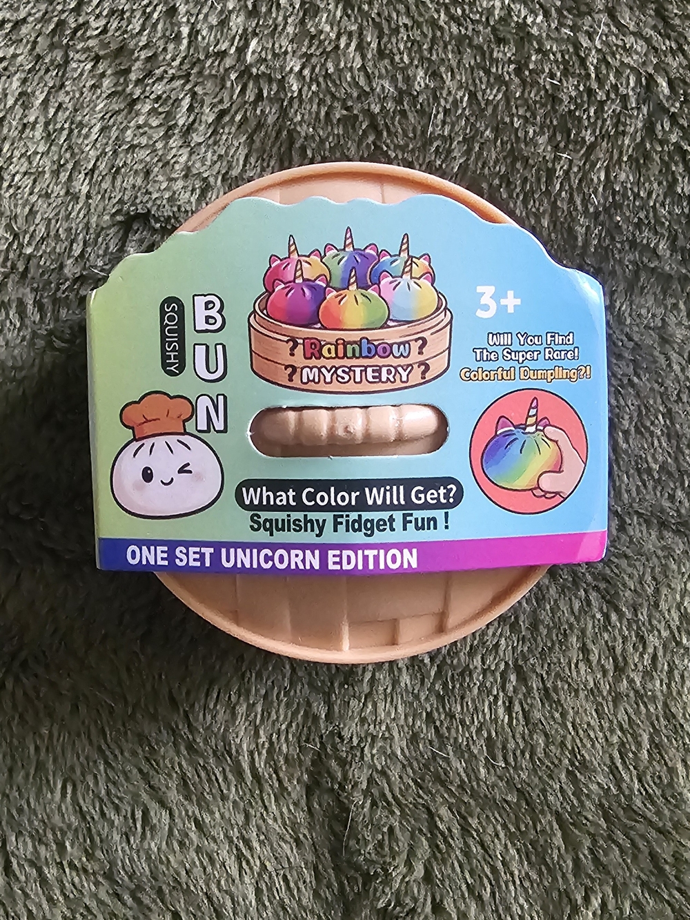 Squishy Bun Fidget - Unicorn Edition Rainbow Mystery (Multicolor)